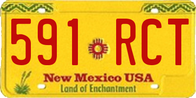 NM license plate 591RCT