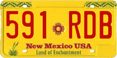 NM license plate 591RDB