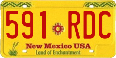 NM license plate 591RDC