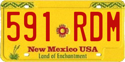 NM license plate 591RDM