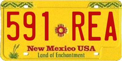 NM license plate 591REA