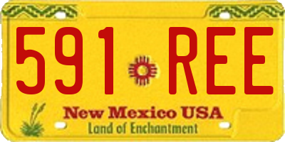 NM license plate 591REE