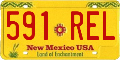 NM license plate 591REL