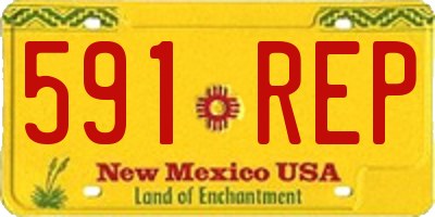 NM license plate 591REP
