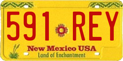 NM license plate 591REY