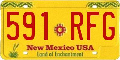 NM license plate 591RFG