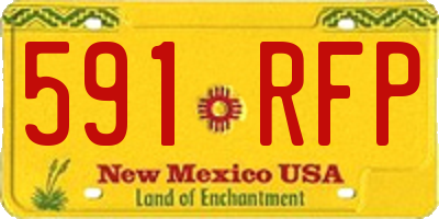 NM license plate 591RFP