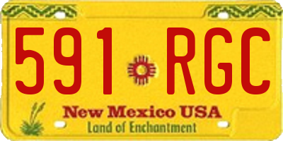 NM license plate 591RGC