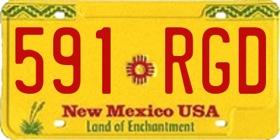 NM license plate 591RGD