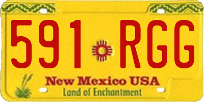 NM license plate 591RGG