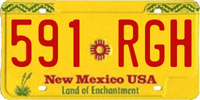NM license plate 591RGH