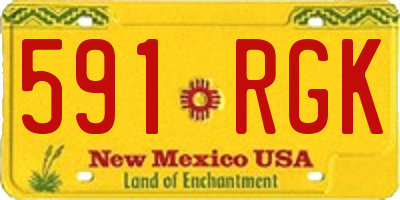 NM license plate 591RGK