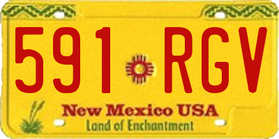 NM license plate 591RGV