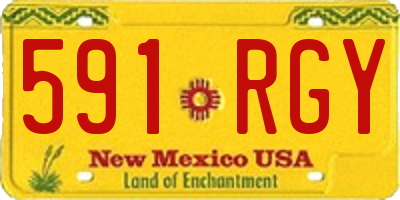 NM license plate 591RGY