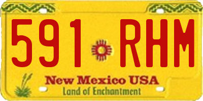 NM license plate 591RHM