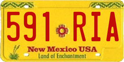 NM license plate 591RIA