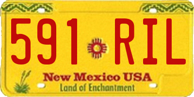 NM license plate 591RIL