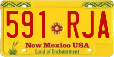 NM license plate 591RJA