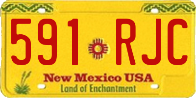 NM license plate 591RJC