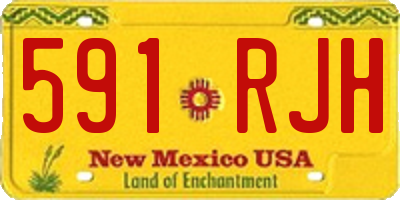 NM license plate 591RJH