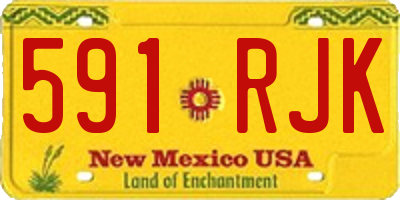 NM license plate 591RJK