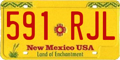NM license plate 591RJL