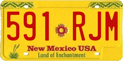 NM license plate 591RJM