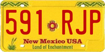 NM license plate 591RJP