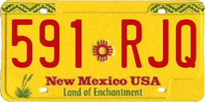 NM license plate 591RJQ