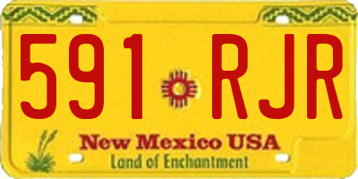 NM license plate 591RJR