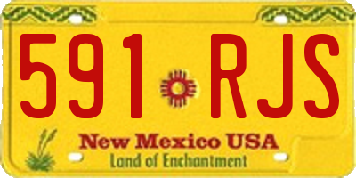 NM license plate 591RJS