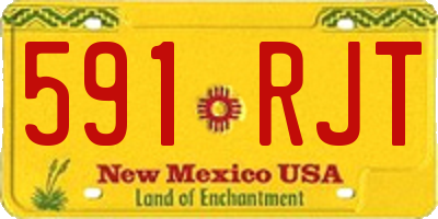 NM license plate 591RJT