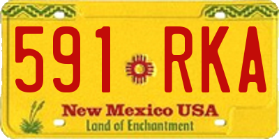 NM license plate 591RKA