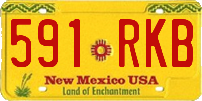 NM license plate 591RKB