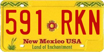 NM license plate 591RKN