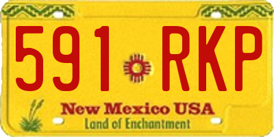 NM license plate 591RKP