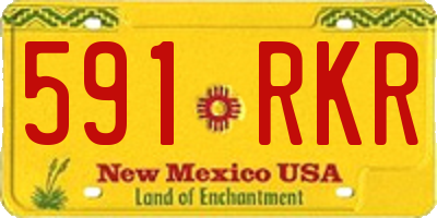 NM license plate 591RKR