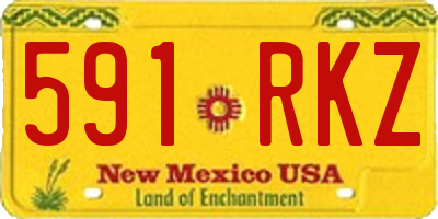 NM license plate 591RKZ