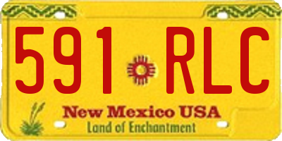 NM license plate 591RLC