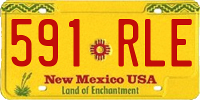 NM license plate 591RLE