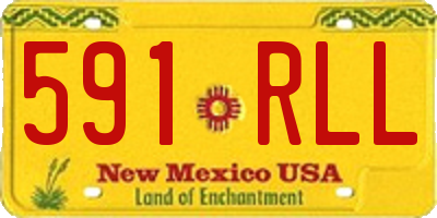 NM license plate 591RLL