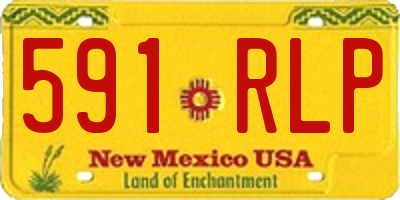 NM license plate 591RLP
