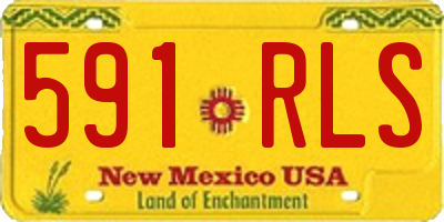 NM license plate 591RLS