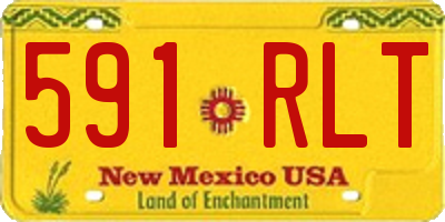 NM license plate 591RLT