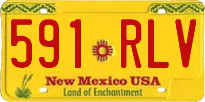 NM license plate 591RLV