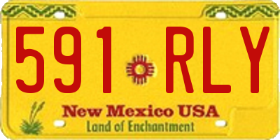 NM license plate 591RLY