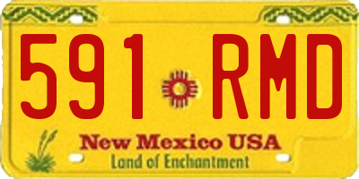 NM license plate 591RMD