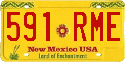 NM license plate 591RME