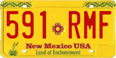 NM license plate 591RMF