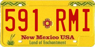 NM license plate 591RMI